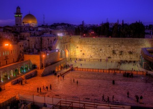 Western Wall at night Western Wall at night